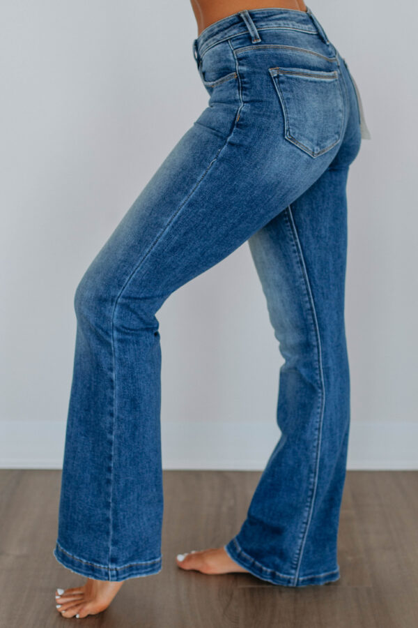 Palmer Risen Flare Jeans - Medium Wash - Image 2