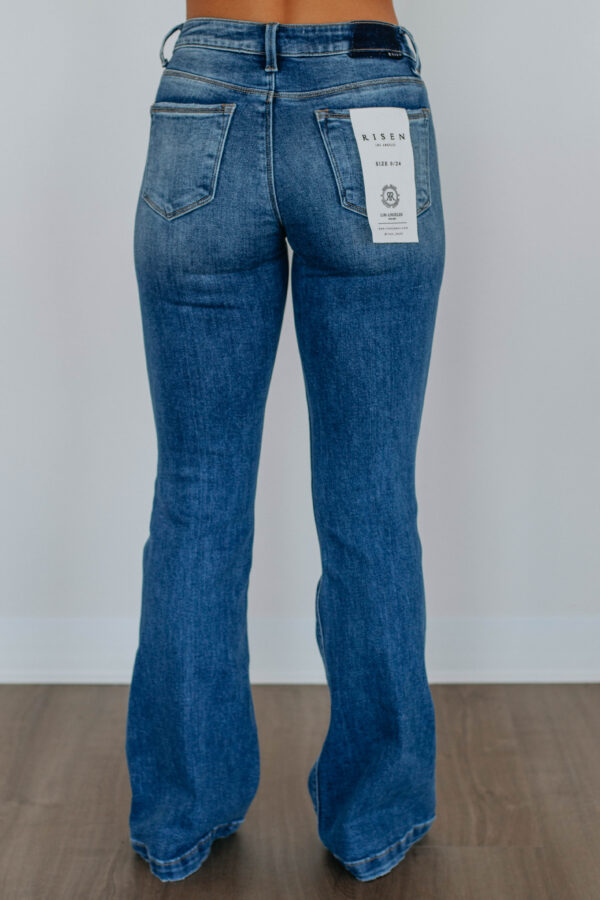 Palmer Risen Flare Jeans - Medium Wash - Image 4