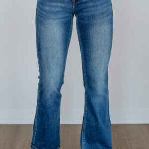 Palmer Risen Flare Jeans - Medium Wash