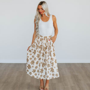 Perri Floral Midi Skirt