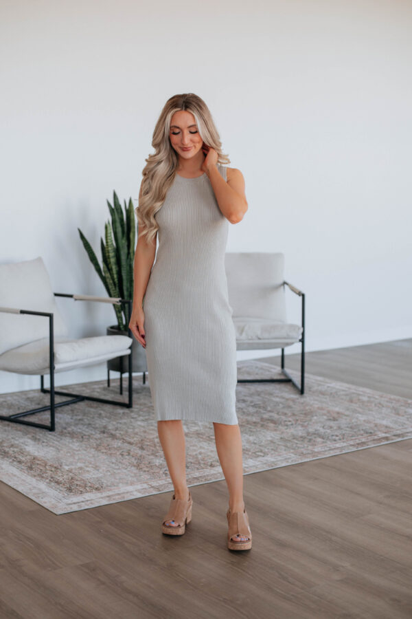 Carina Midi Dress - Shell - Image 4