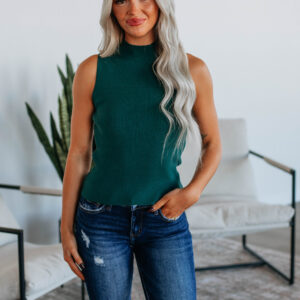 Powell Knit Tank - Peacock