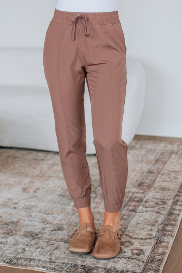 Rowin Active Joggers - Deep Taupe - Image 2