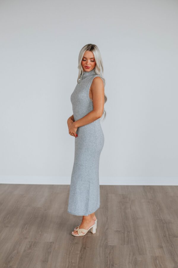 Roxanna Sweater Dress - Heather Grey - Image 2