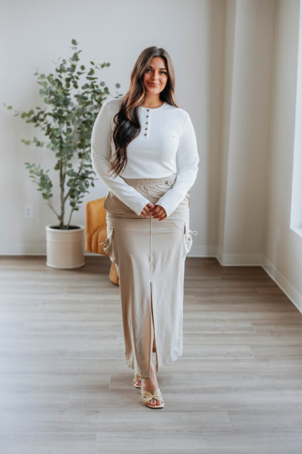 Rozen Cargo Skirt - Sand - Image 7