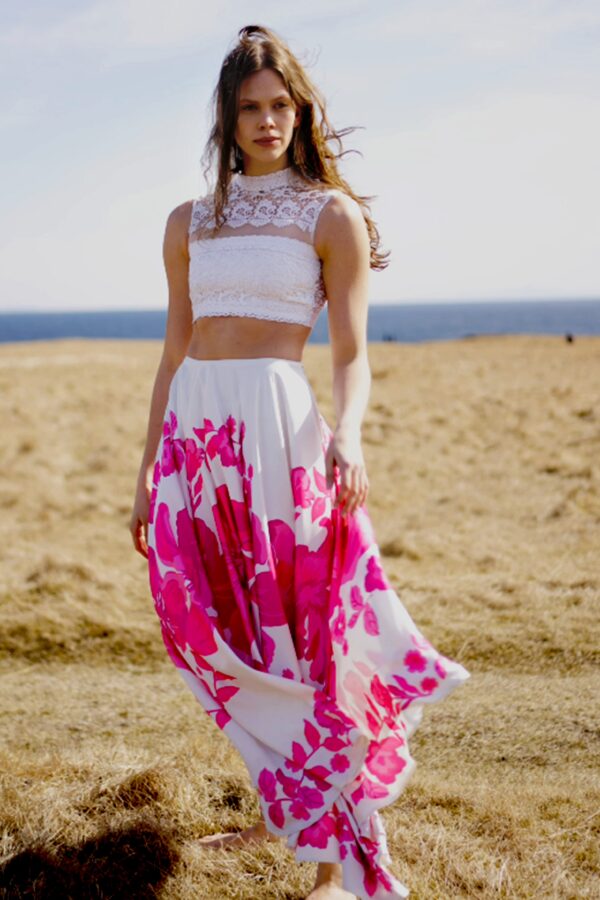 Floral Maxi Skirt - Image 4