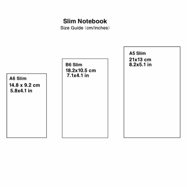 High Quality Paper Bind Slim Notebook - Horizontal Line and Vertical Dot Grid - Image 5