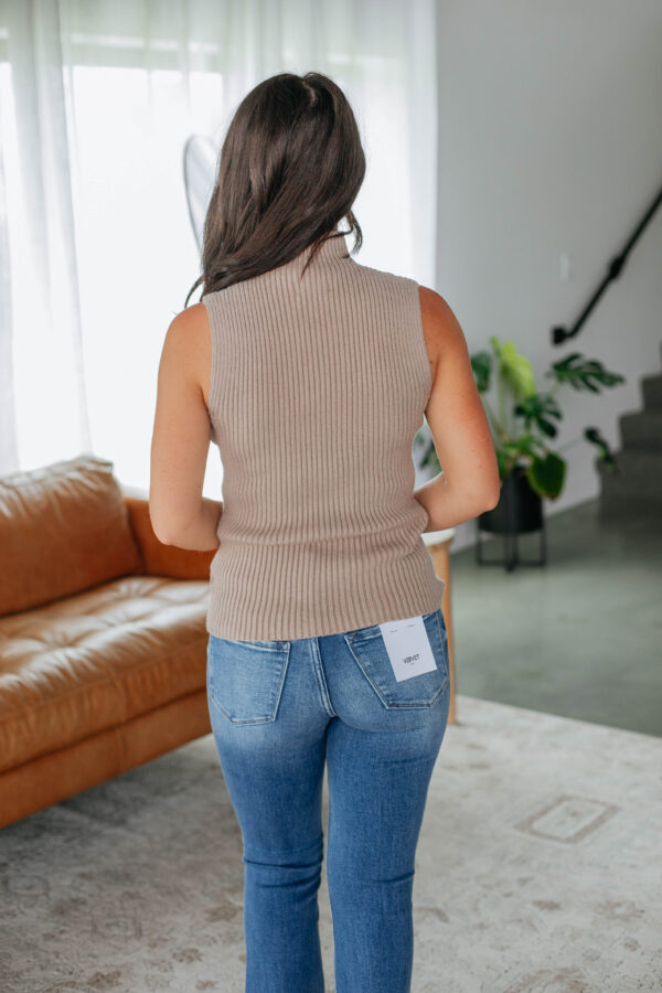Sofi Knit Tank - Light Mocha - Image 5