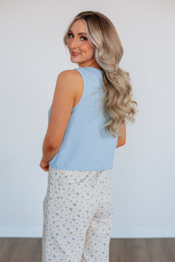 Taelor Vest Top - Sky Blue - Image 5
