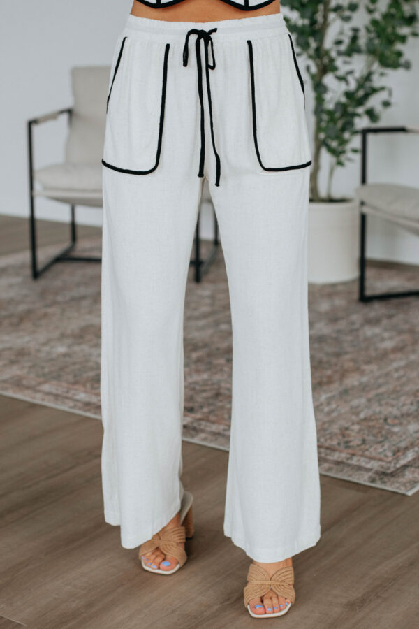 Talk Later Linen Pants - Image 4