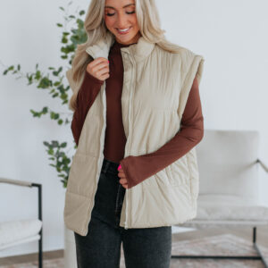 Williamson Puffer Vest - Natural