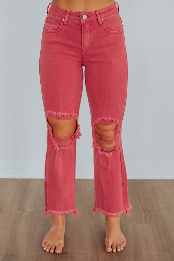 Willow Risen Jeans - Brick - Image 3