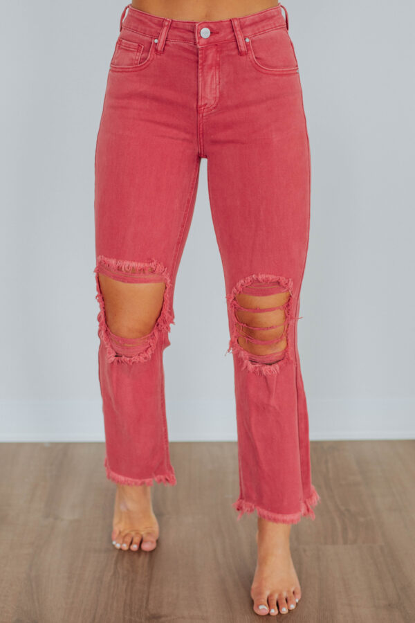 Willow Risen Jeans - Brick - Image 5