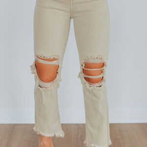 Willow Risen Jeans - Sand