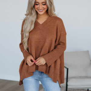 Wynston Oversized Sweater - Caramel