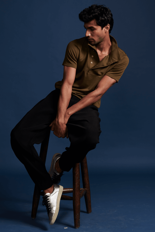 Off Center Placket Polo - Image 15