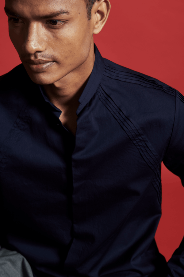 Irregular Pleated Shirt