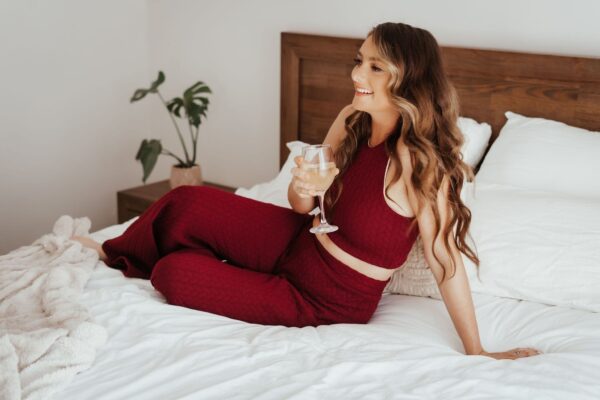 Alaska Lounge Pants Wine - Image 6