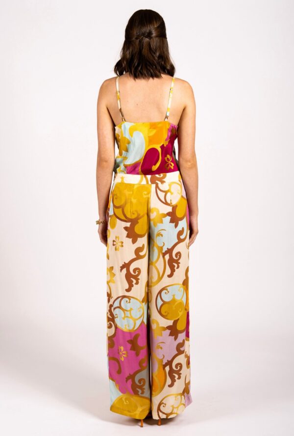 Baroque Printed Cami Slip Bias Top - Endless Love - Image 4