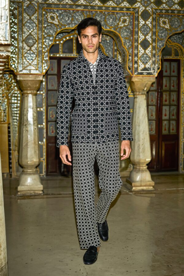 Rattan Embroidered Jacket and Pant