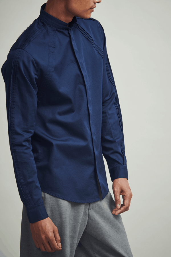 Irregular Pleated Shirt - Image 7