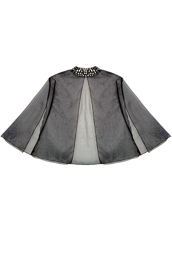 Mirrorwork Organza Cape - Image 3