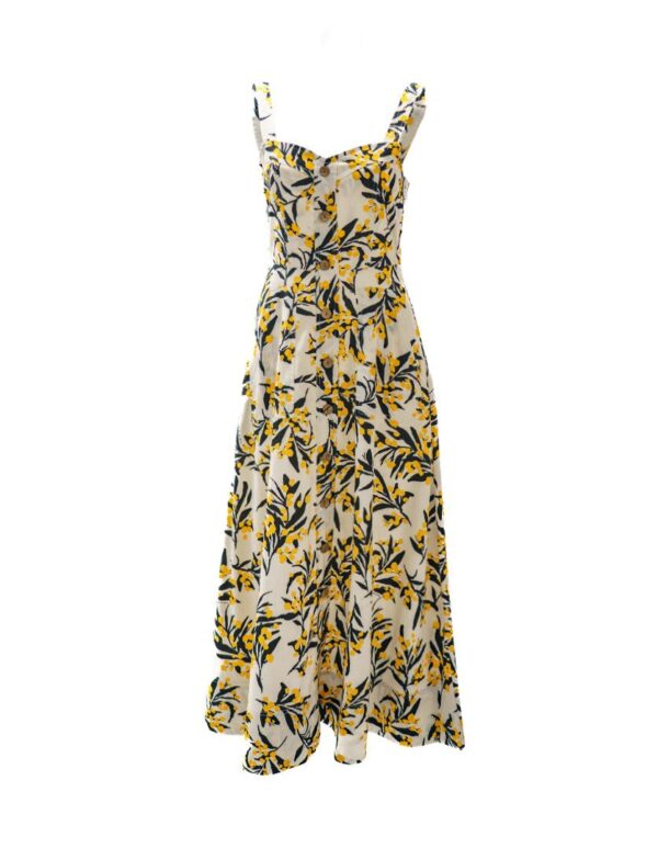 Catherine Dress Golden Wattles in Organic Cotton - Image 2