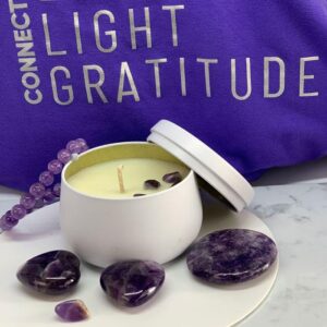 CONNECT | Crown Chakra Florals & Honey Aromatherapy Candle