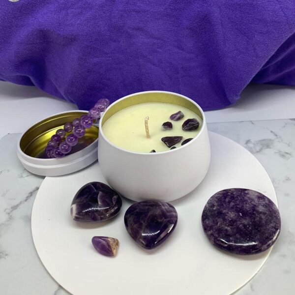 CONNECT | Crown Chakra Florals & Honey Aromatherapy Candle - Image 2