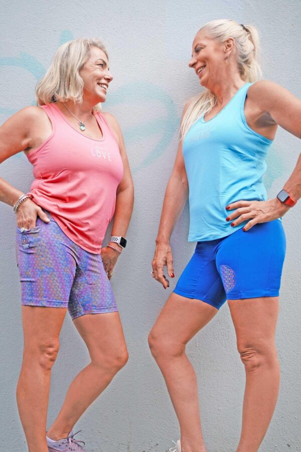 Creation Hot pants | Ocean Blue Activewear Shorts For Women - Image 8