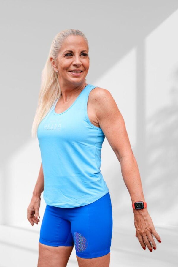 Creation Hot pants | Ocean Blue Activewear Shorts For Women - Image 4