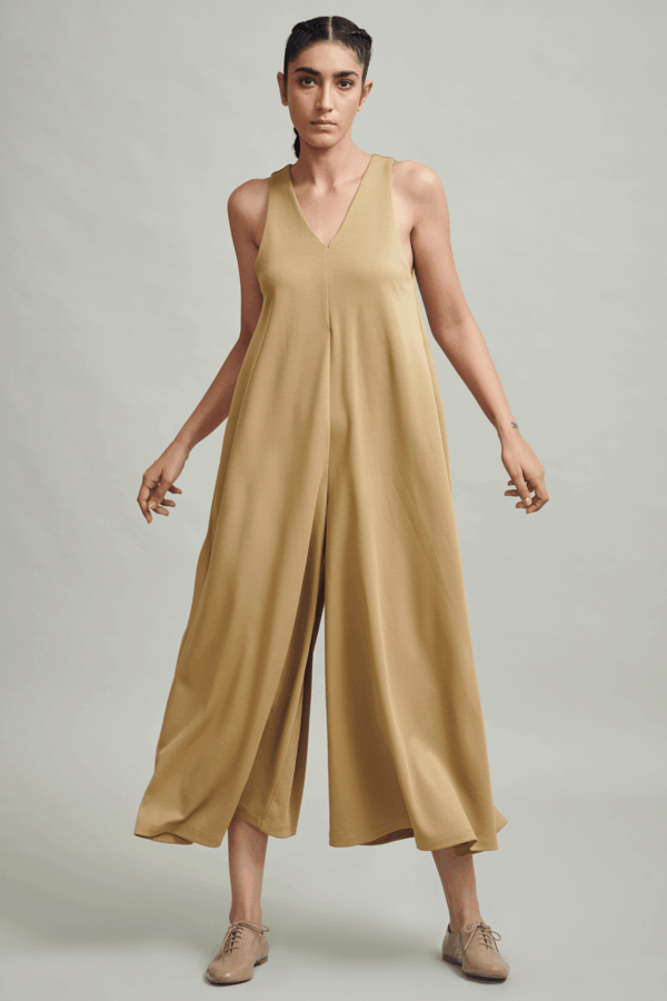 Wide Legged Knit Jumpsuit - Image 9