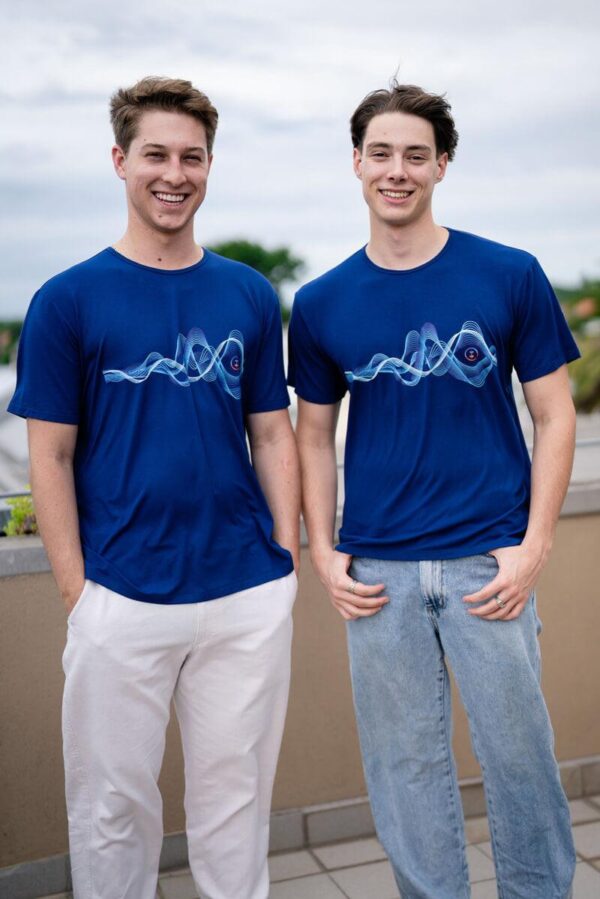 Dark blue 852 Hz Frequency Activewear T-Shirt - Image 6