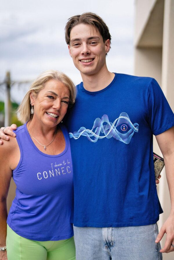 Dark blue 852 Hz Frequency Activewear T-Shirt - Image 4