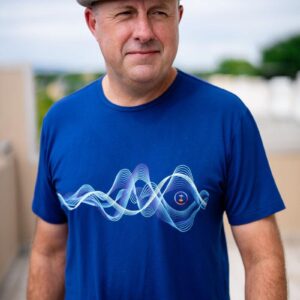 Dark blue 852 Hz Frequency Activewear T-Shirt