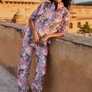 Scalloped Floral Lace Pant