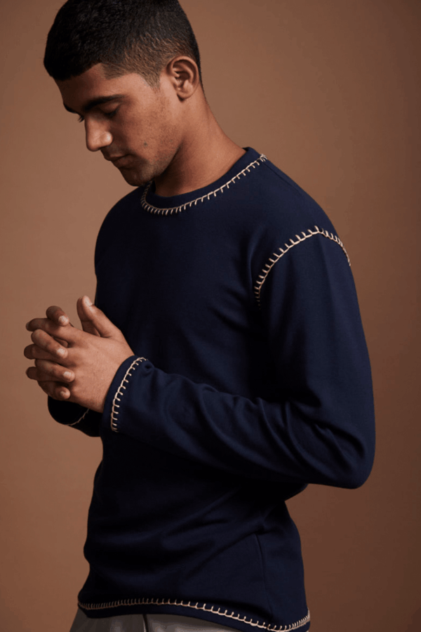 Blanket Stitch Sweat Tee