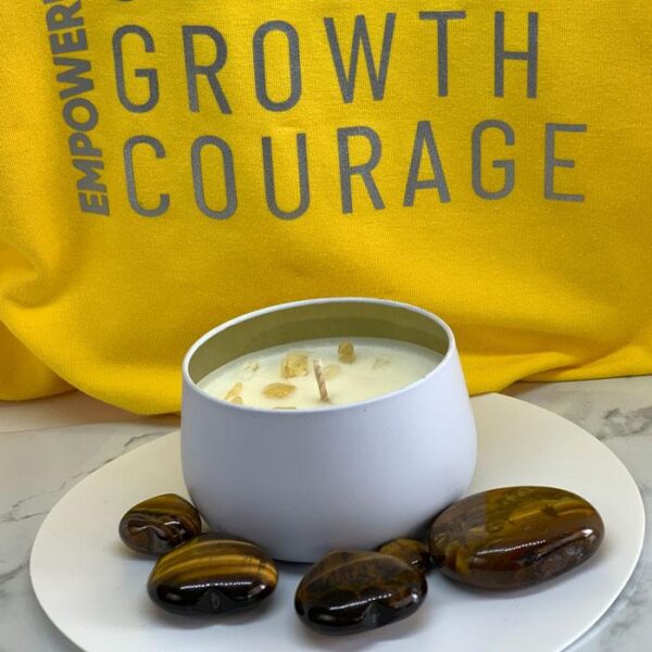 EMPOWER  | Solar Plexus Lemon Myrtle Aromatherapy Candle - Image 3
