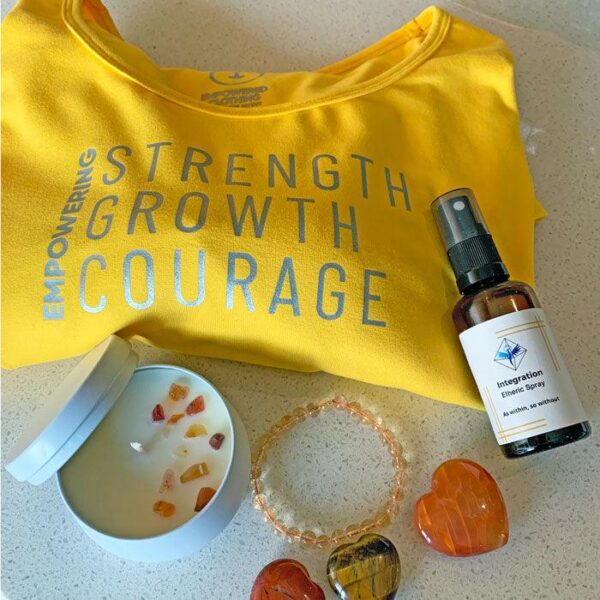 Empowering | Yellow long sleeve activewear top for women - Image 7