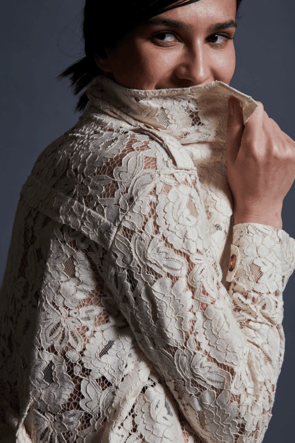 Deconstructed Lace Jacket - Image 3