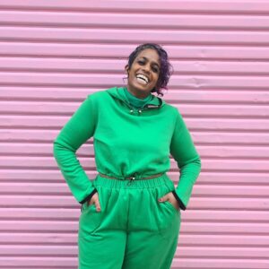 FIERCE PRIDE CROPPED HOODIE GREEN