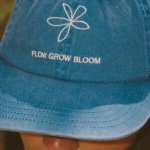 Flow Grow Bloom Dad Cap - Azure Blue