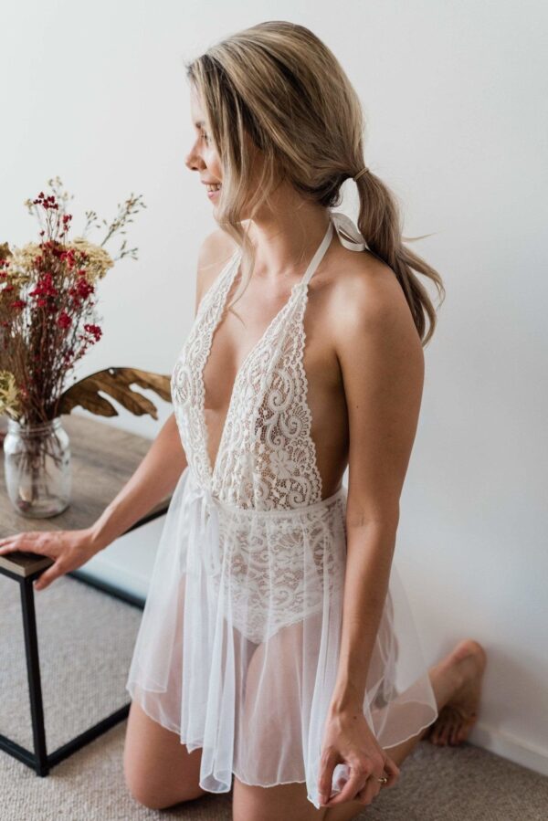 Harper Bodysuit with Tulle Skirt - Image 3