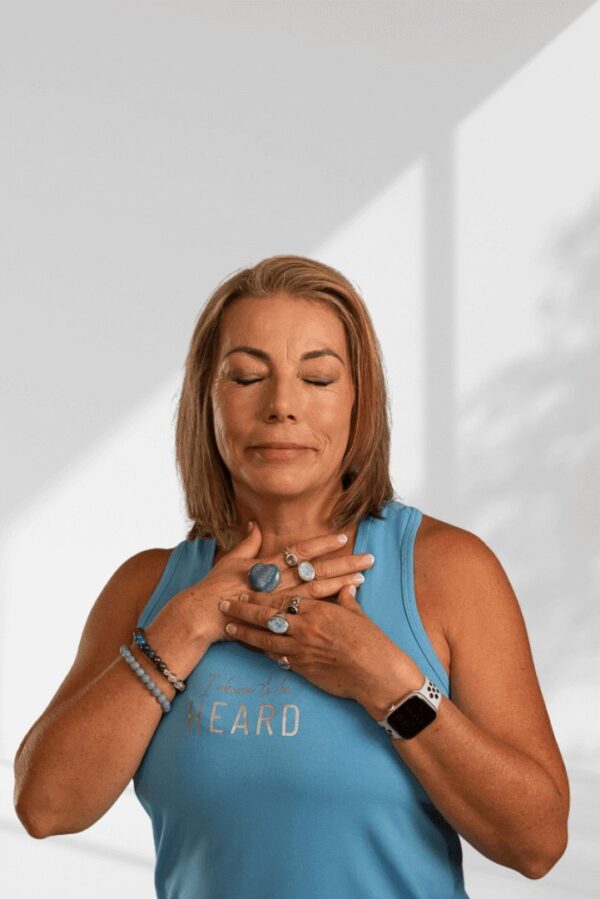 Heard | Pale blue sleeveless activewear top for women - Image 2