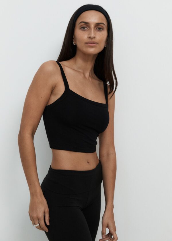 Joy Crop | Black | Organic Cotton - Image 3