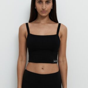 Joy Crop | Black | Organic Cotton