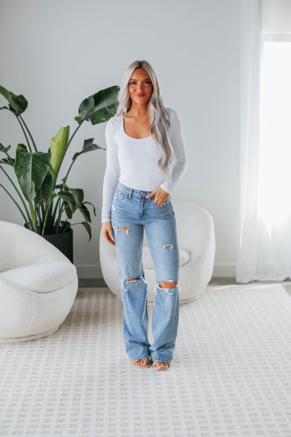 Shayla Basic Top - Ivory - Image 2