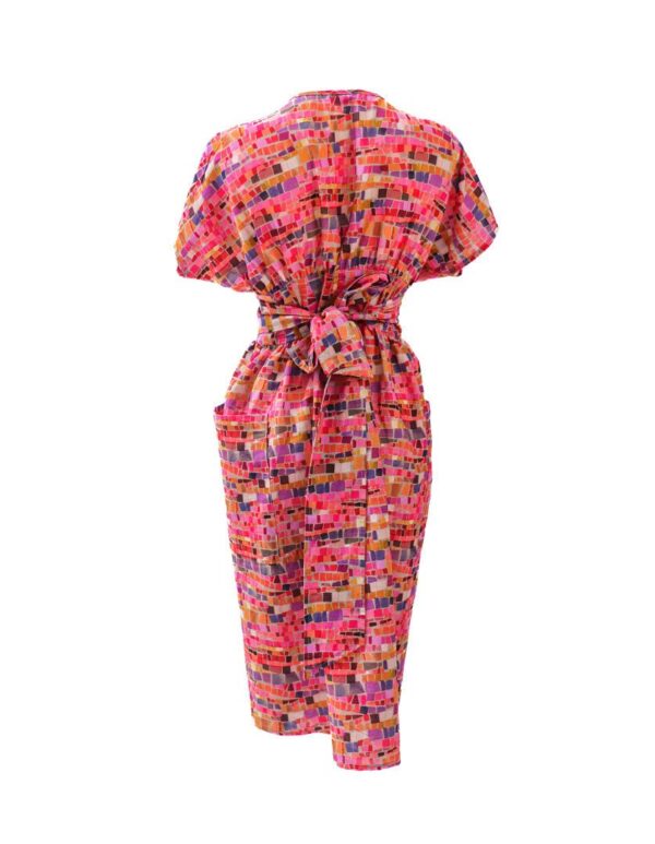 Kinsley Dress Mosaic in Linen - Image 6