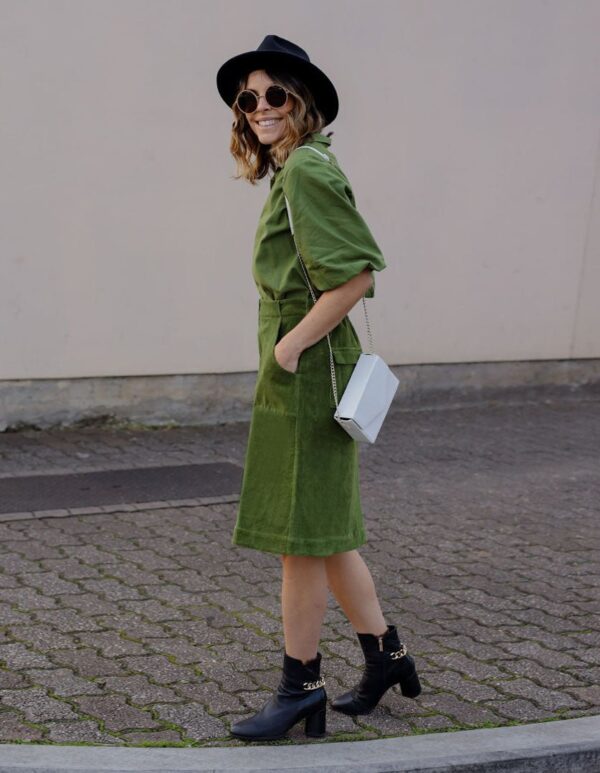 Maya Skirt - Moss Green - Image 2