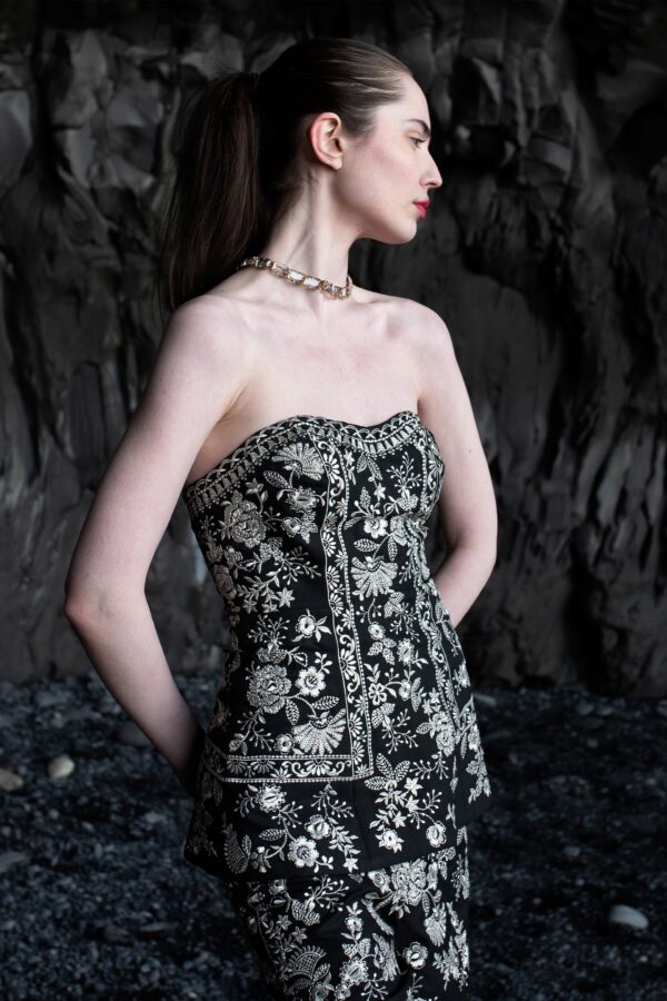 Embroidered Sleeveless Top